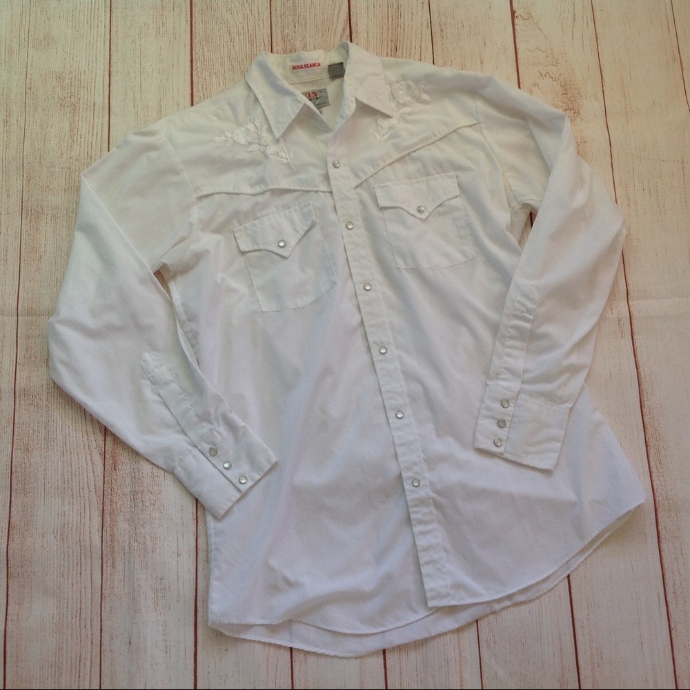 Vintage 80s ELy Pearl Snap Country Western Shirt
